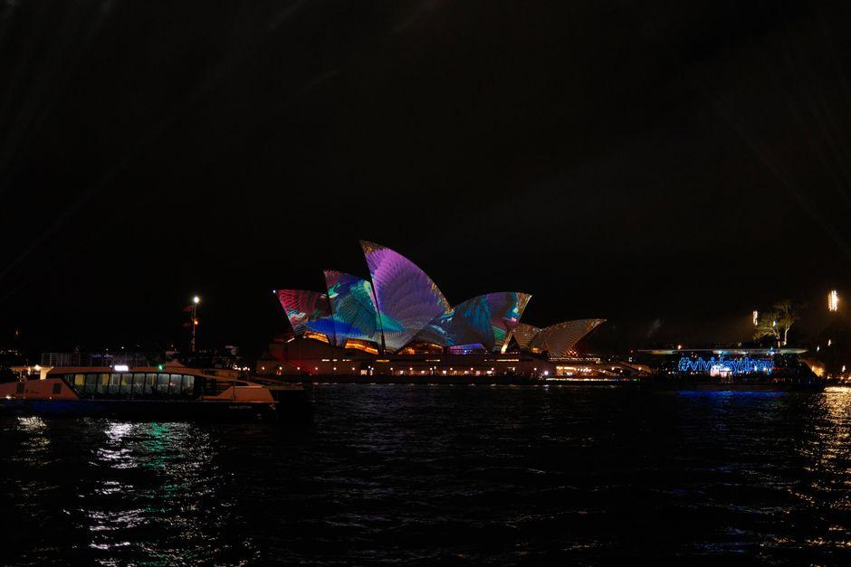 Sydney Opera House Illuminated during Night Festival